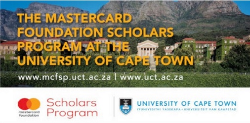 University of Cape Town MasterCard Foundation Scholars Program 2020/2021 for Study in South Africa (Fully Funded)