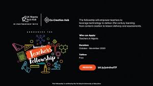 Cc-Hub Innovative Teachers Fellowship 2020 for Nigerian Educators