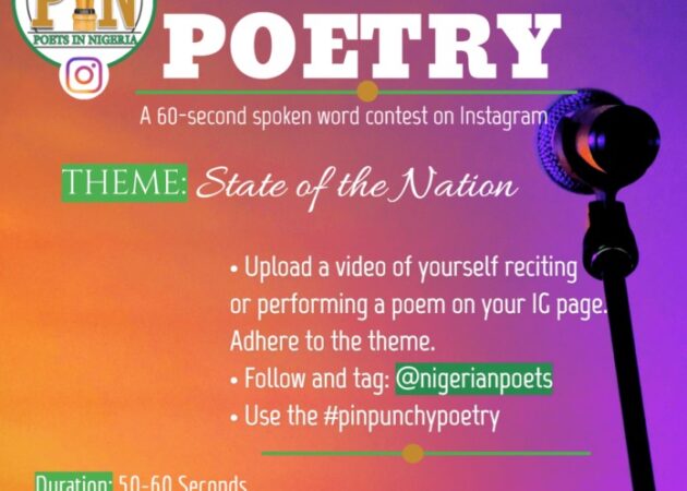 Apply for Poets in Nigeria (PIN) Punchy Poetry Contest 2021 (Cash Prizes N50,000)