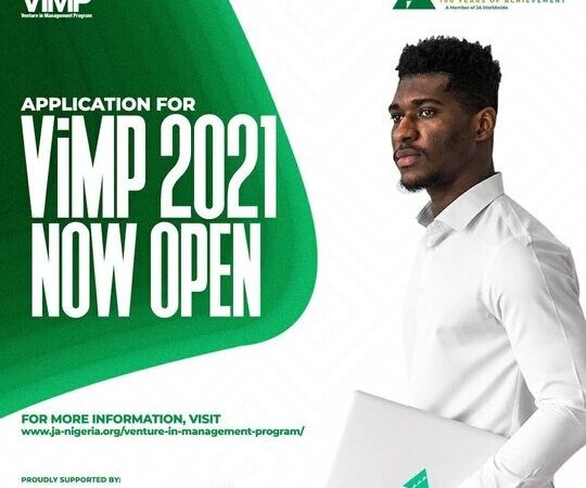 2021 Junior Achievement Nigeria Venture in Management Program (ViMP) for Young Nigerian Graduates