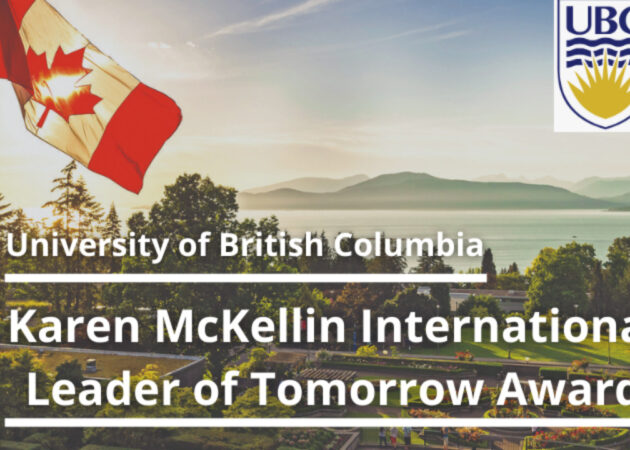 Karen McKellin International Leader of Tomorrow (ILOT) Undergraduate Scholarships 2022/2023 at University of British Columbia